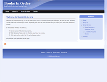 Tablet Screenshot of booksinorder.org
